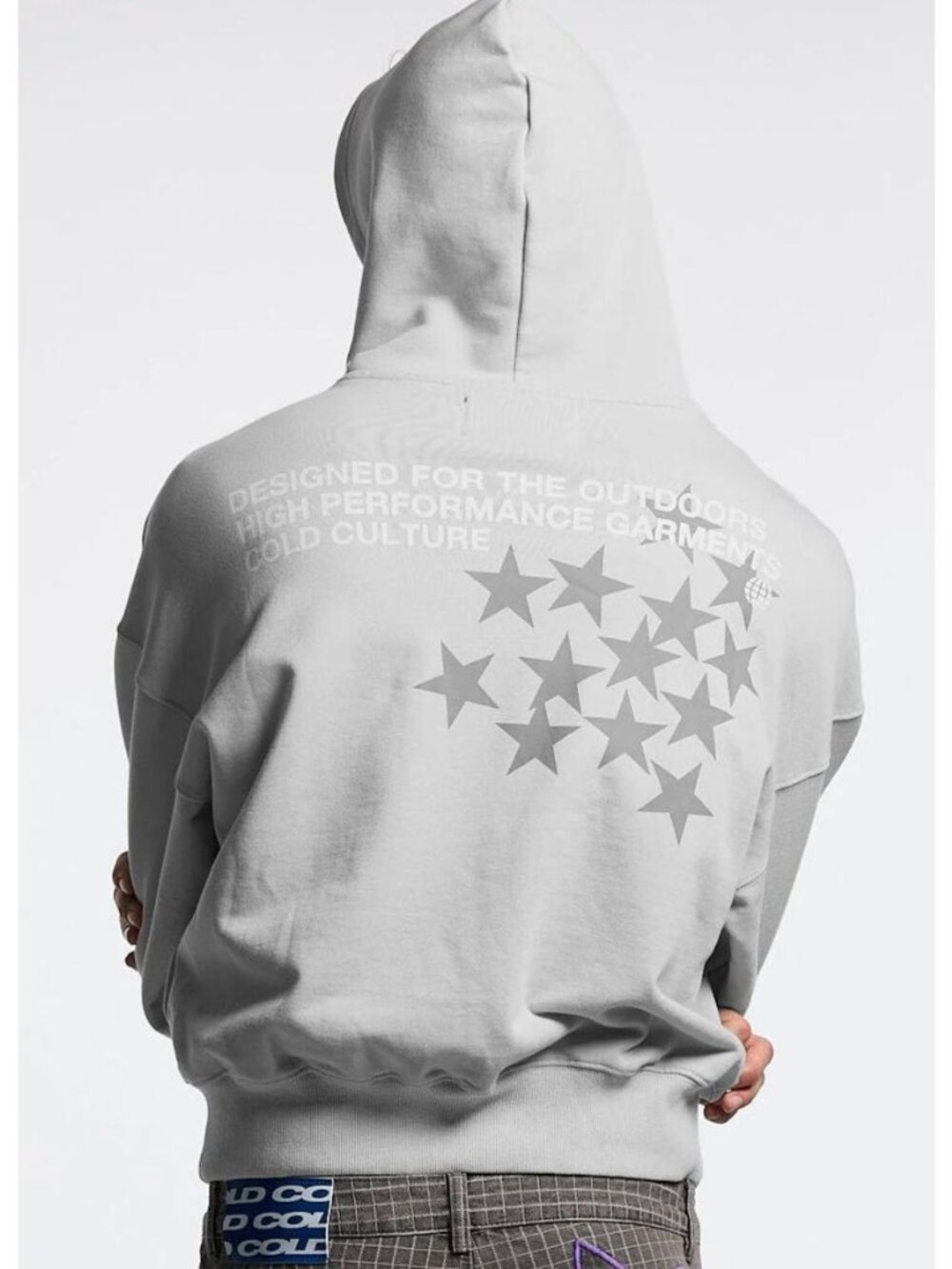 Cold Culture Worldwide Astro Hoodie Sweatshirt Grey Size Medium
